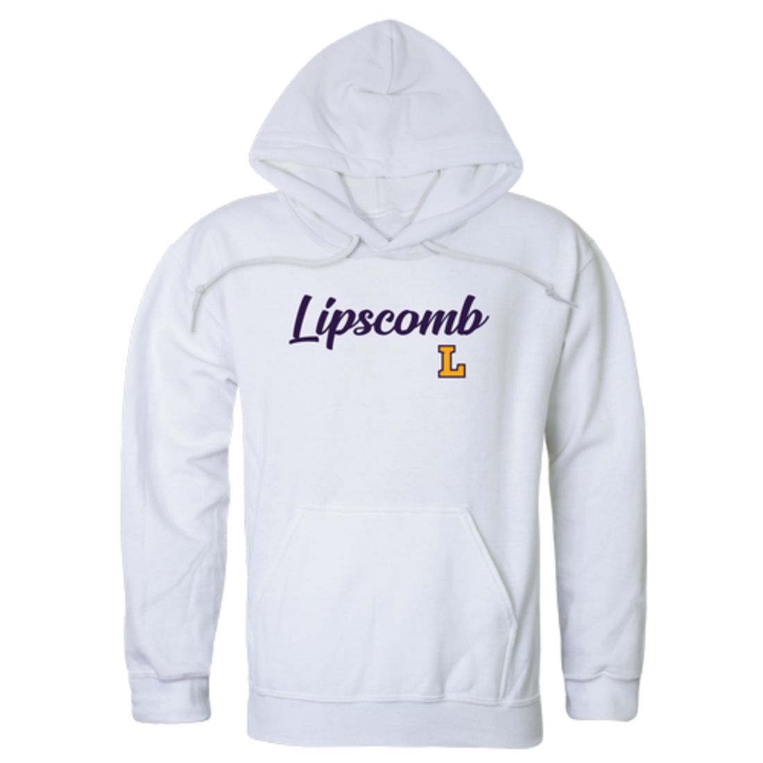 Lipscomb University Bisons Mens Script Hoodie Sweatshirt Heather Charcoal-Campus-Wardrobe