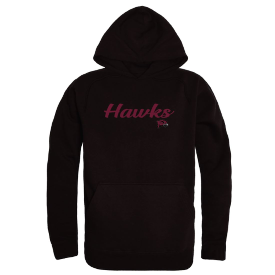 UMES University of Maryland Eastern Shore Hawks Mens Script Hoodie Sweatshirt Black-Campus-Wardrobe