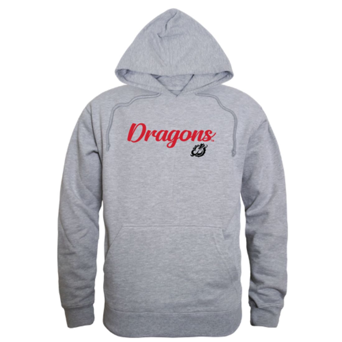 MSUM Minnesota State University Moorhead Dragons Mens Script Hoodie Sweatshirt Black-Campus-Wardrobe