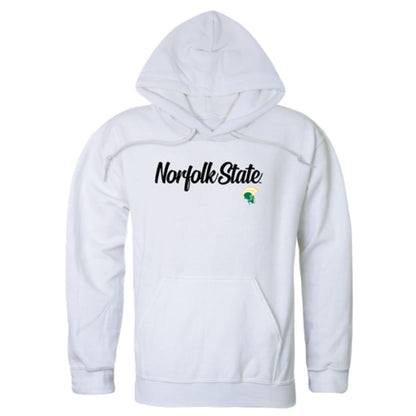 NSU Norfolk State University Spartans Mens Script Hoodie Sweatshirt Black-Campus-Wardrobe