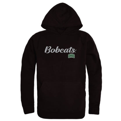 Ohio University Bobcats Mens Script Hoodie Sweatshirt Black-Campus-Wardrobe