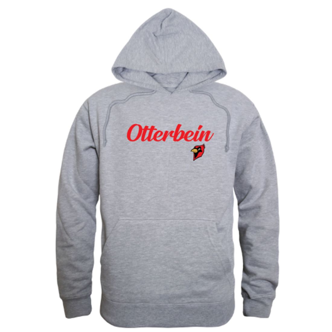 Otterbein University Cardinals Mens Script Hoodie Sweatshirt Black-Campus-Wardrobe