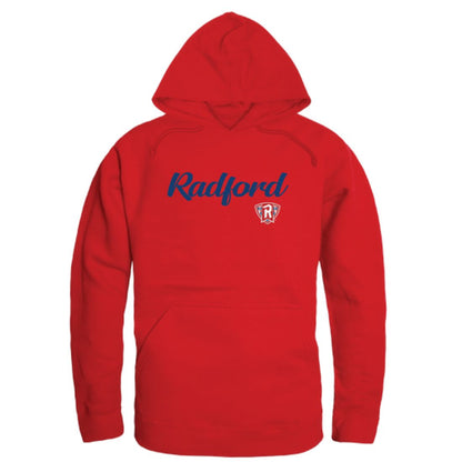 Radford University Highlanders Mens Script Hoodie Sweatshirt Black-Campus-Wardrobe