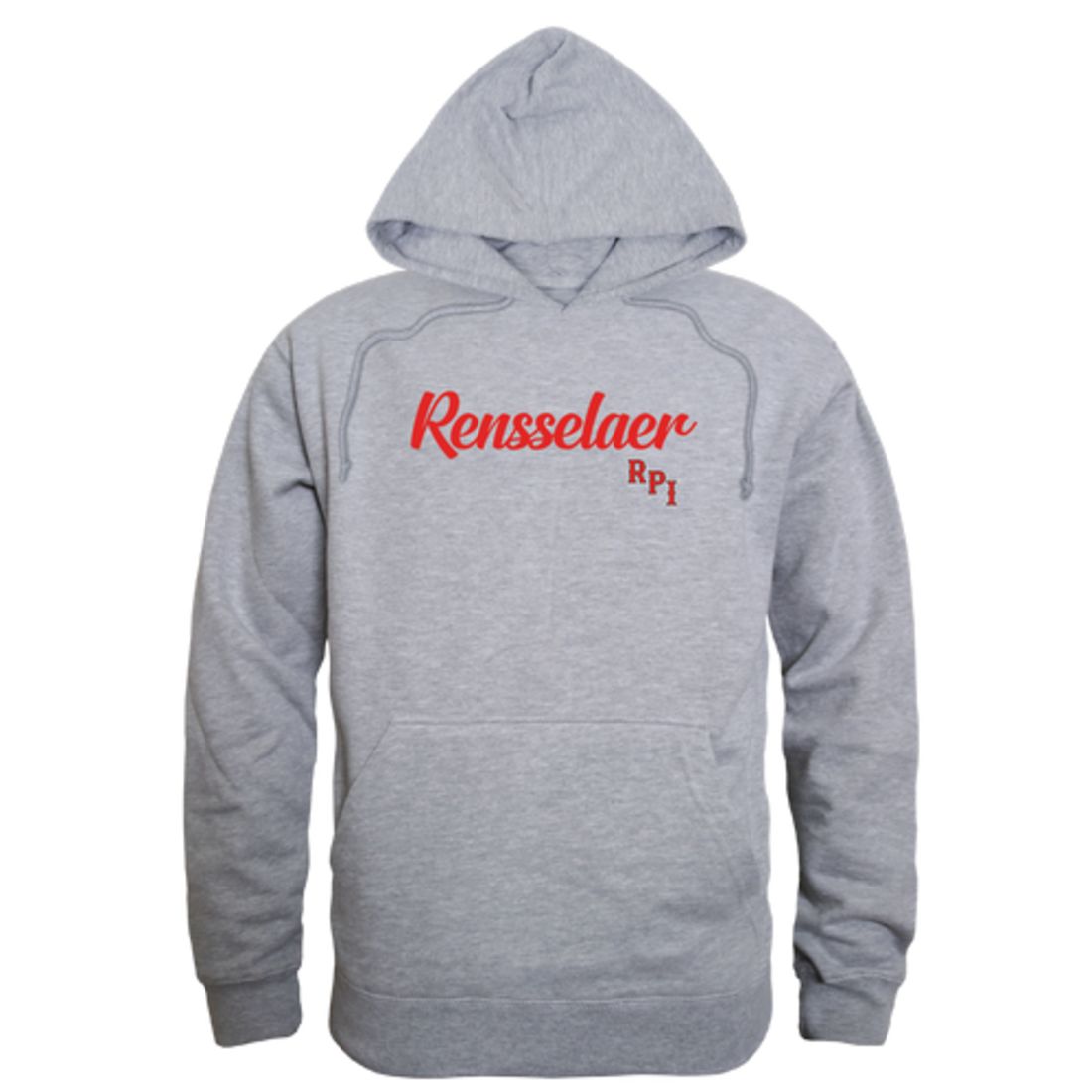 RPI Rensselaer Polytechnic Institute Engineers Mens Script Hoodie Sweatshirt Black-Campus-Wardrobe