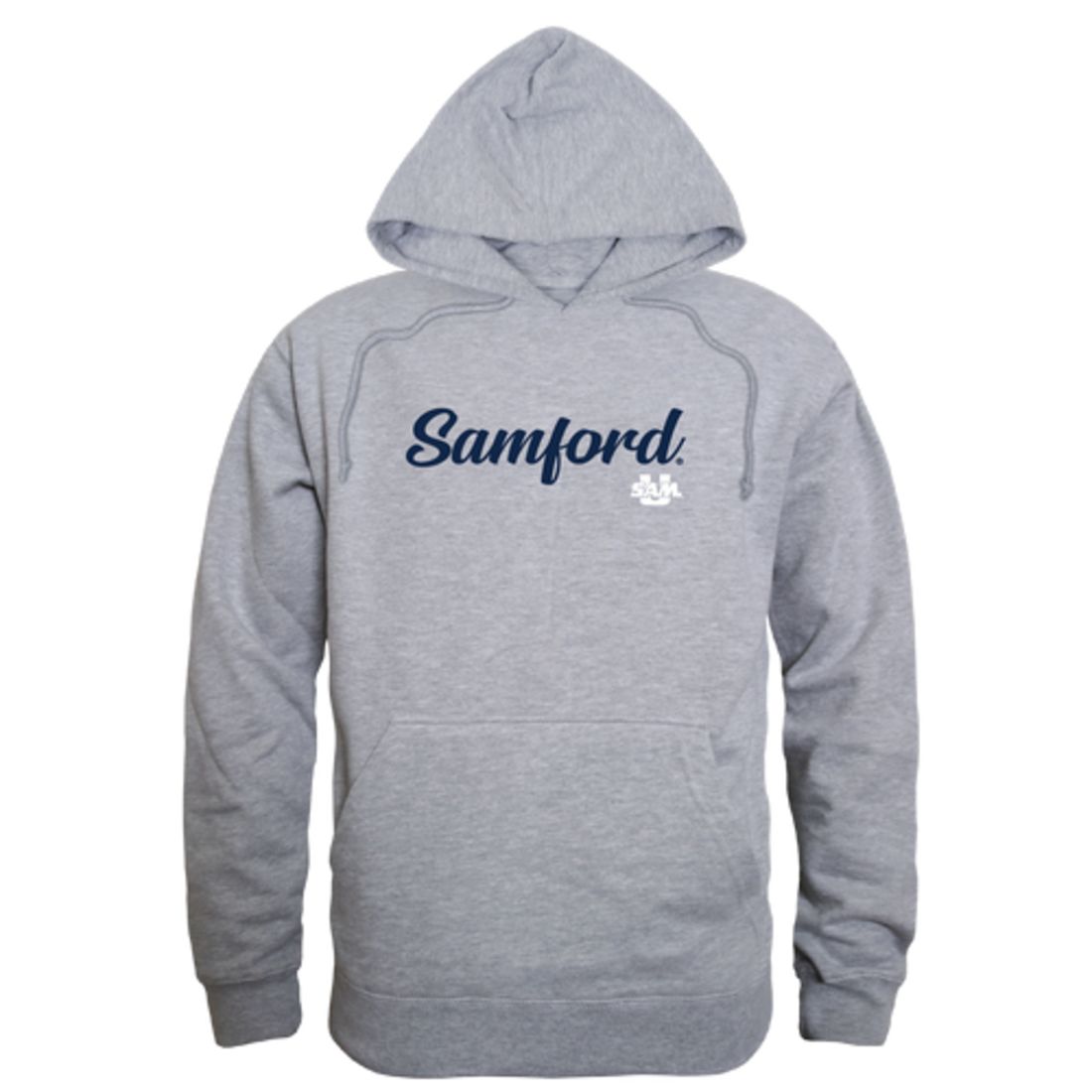 Samford University Bulldogs Mens Script Hoodie Sweatshirt Black-Campus-Wardrobe