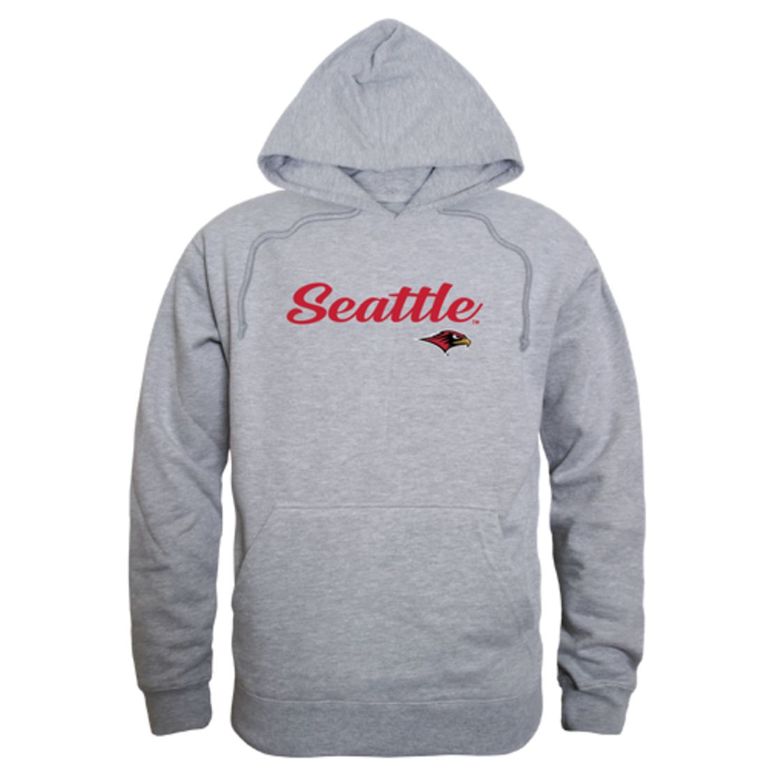 Seattle University Redhawks Mens Script Hoodie Sweatshirt Black-Campus-Wardrobe