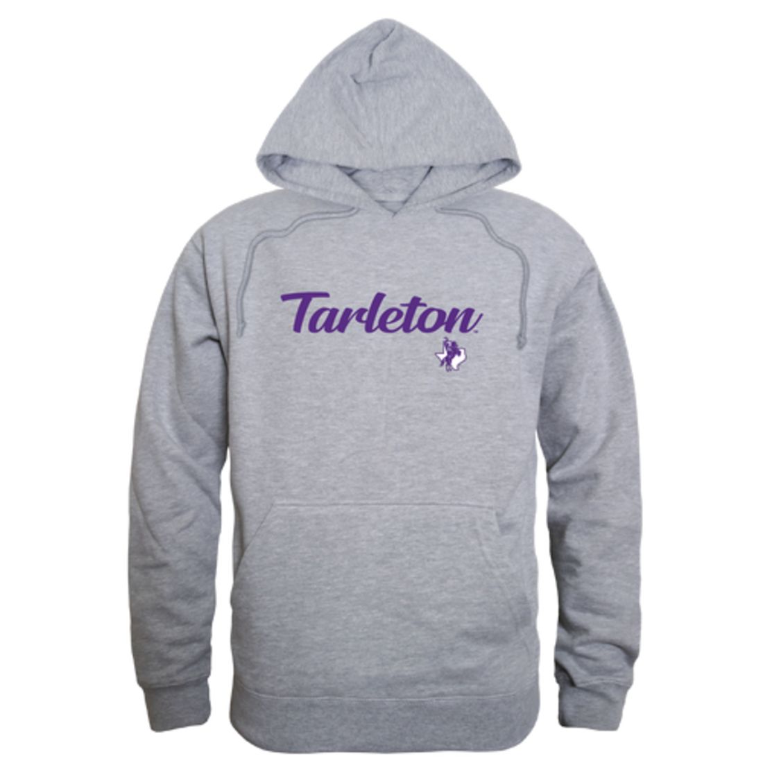 Tarleton State University Texans Mens Script Hoodie Sweatshirt Black-Campus-Wardrobe