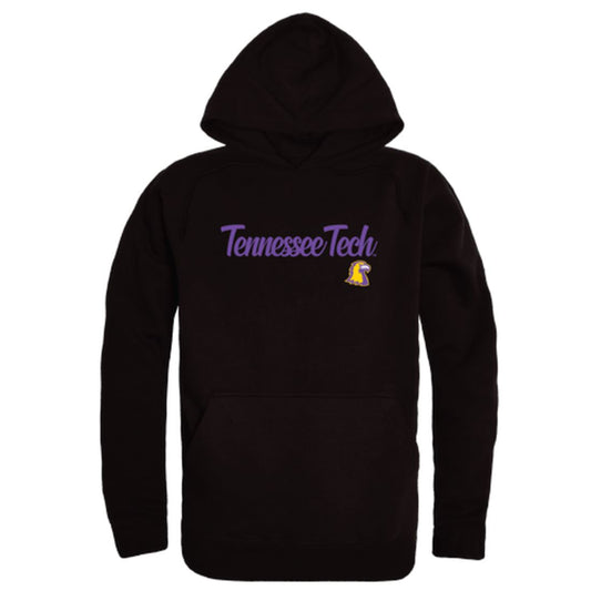 TTU Tennessee Tech University Golden Eagles Mens Script Hoodie Sweatshirt Black-Campus-Wardrobe