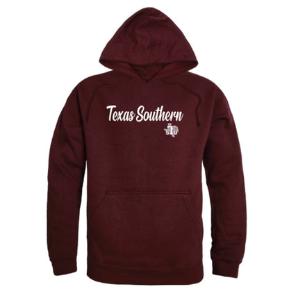 TSU Texas Southern University Tigers Mens Script Hoodie Sweatshirt Black-Campus-Wardrobe