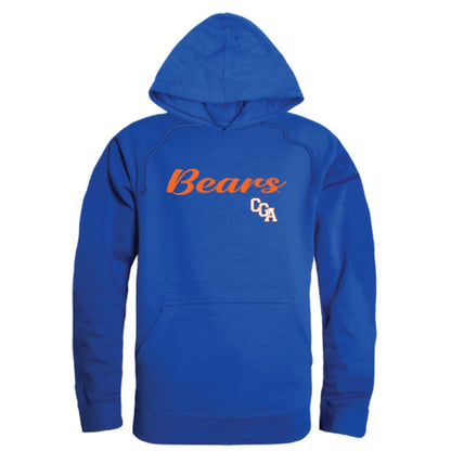 USCGA United States Coast Guard Academy Bears Mens Script Hoodie Sweatshirt Black-Campus-Wardrobe