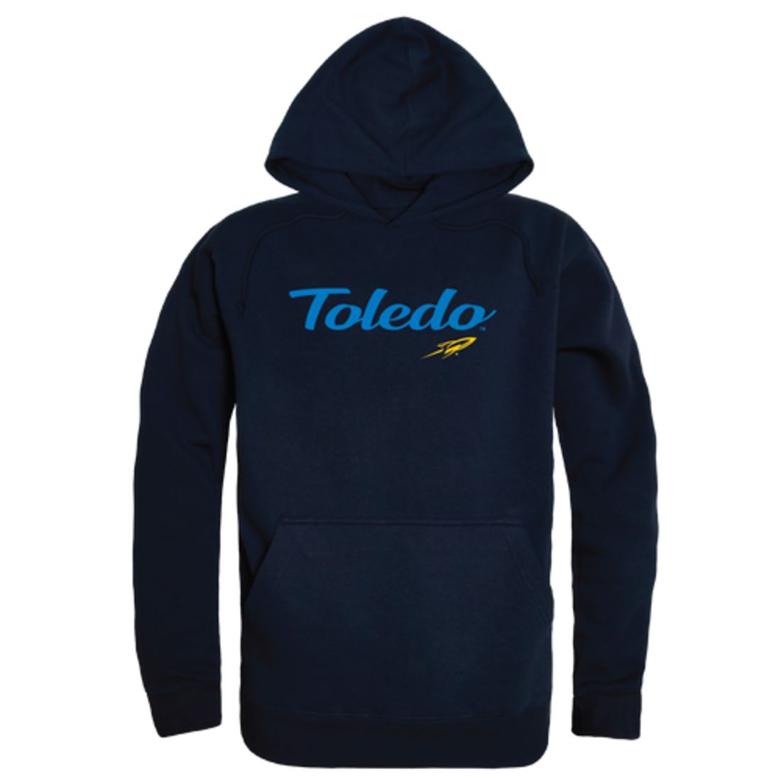 University of Toledo Rockets Mens Script Hoodie Sweatshirt Black-Campus-Wardrobe