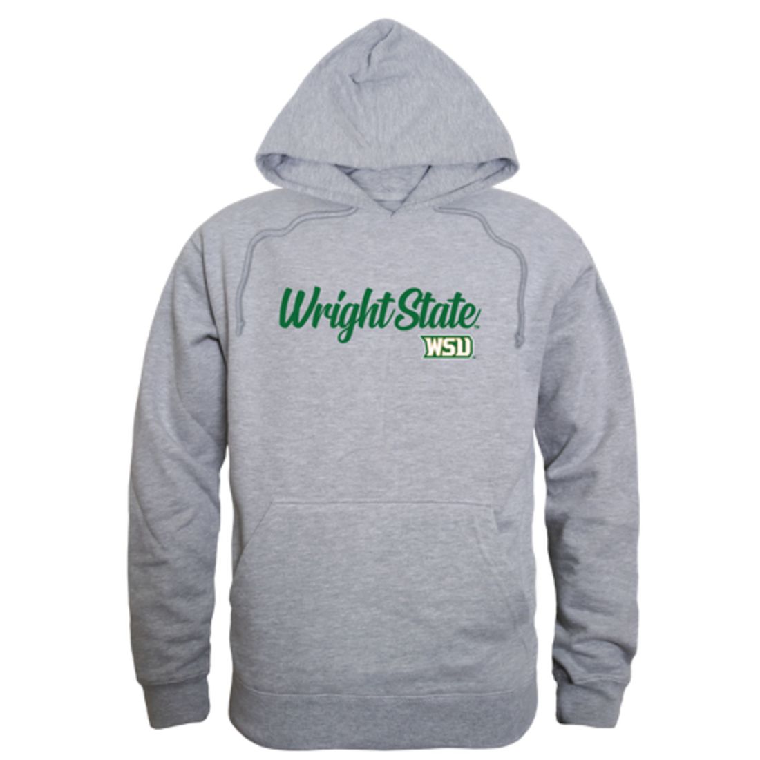 Wright State University Raiders Mens Script Hoodie Sweatshirt Black-Campus-Wardrobe