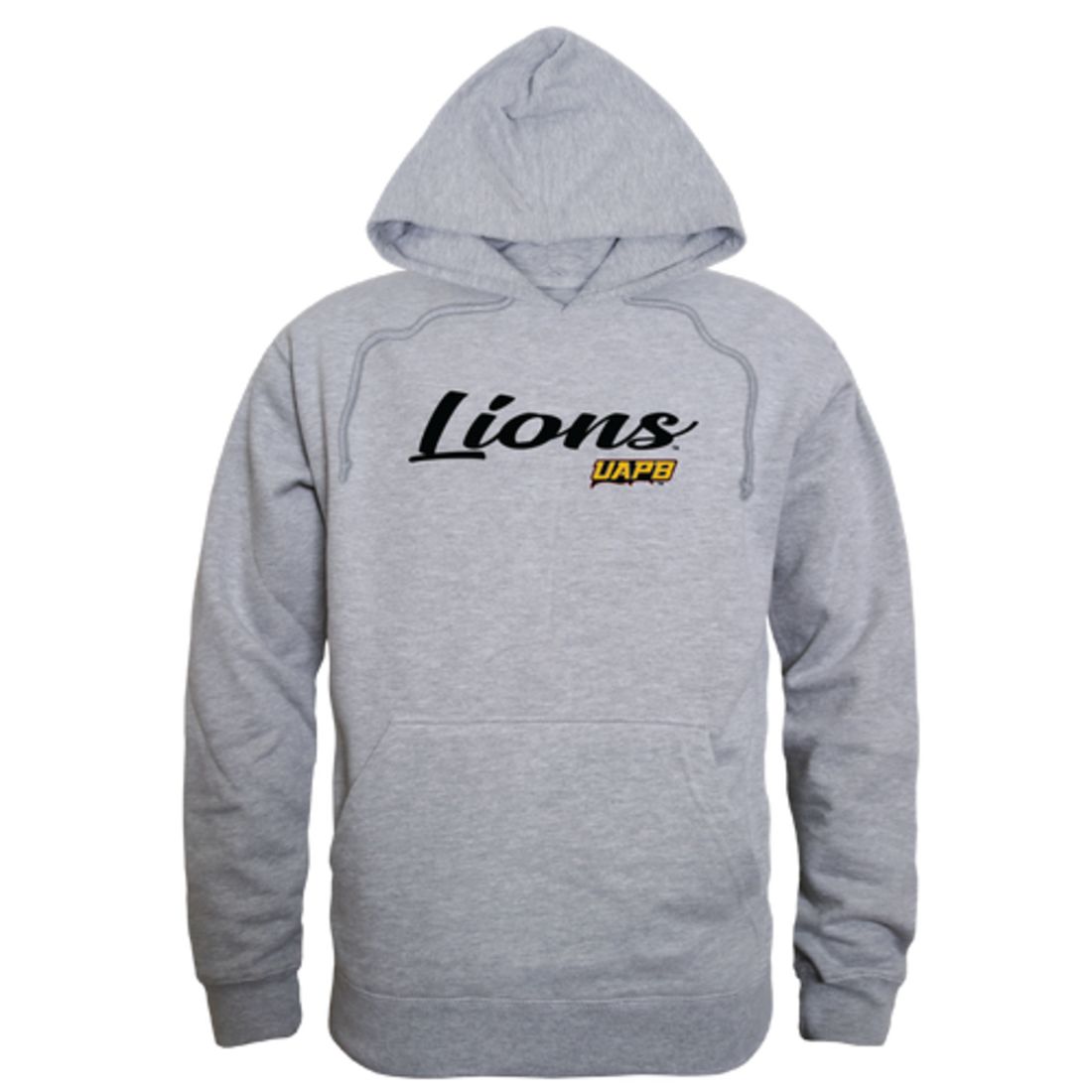 UAPB University of Arkansas Pine Bluff Golden Lions Mens Script Hoodie Sweatshirt Black-Campus-Wardrobe