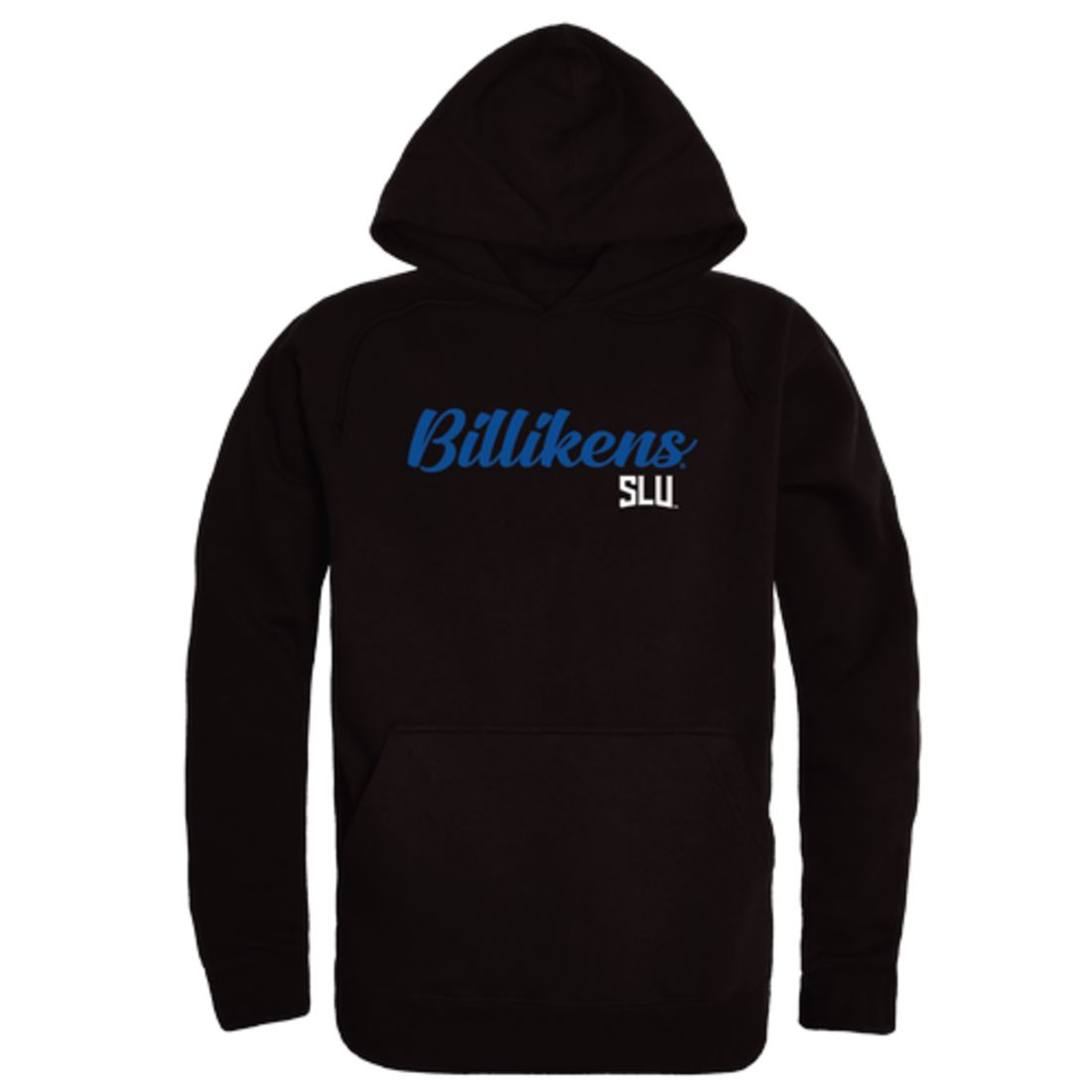 SLU Saint Louis University Billikens Mens Script Hoodie Sweatshirt Black-Campus-Wardrobe