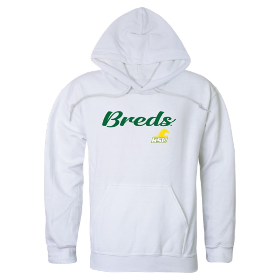 KYSU Kentucky State University Thorobreds Mens Script Hoodie Sweatshirt Black-Campus-Wardrobe