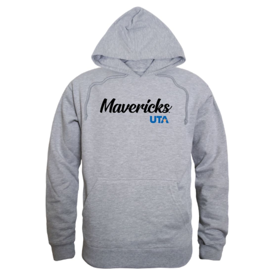 UTA University of Texas at Arlington Mavericks Mens Script Hoodie Sweatshirt Black-Campus-Wardrobe