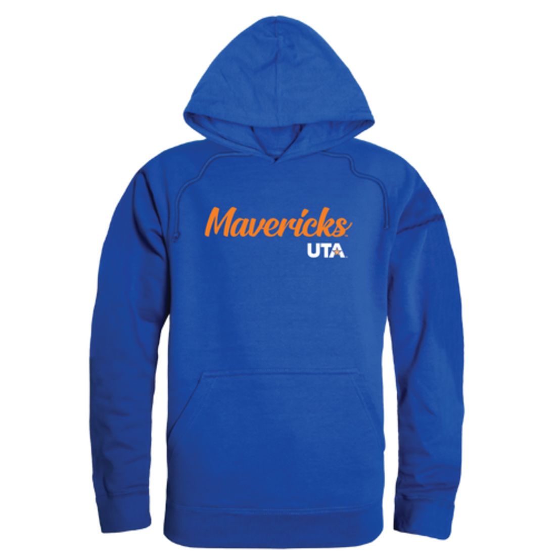 UTA University of Texas at Arlington Mavericks Mens Script Hoodie Sweatshirt Black-Campus-Wardrobe