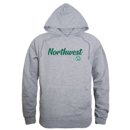 NW Northwest Missouri State University Bearcat Mens Script Hoodie Sweatshirt Black-Campus-Wardrobe
