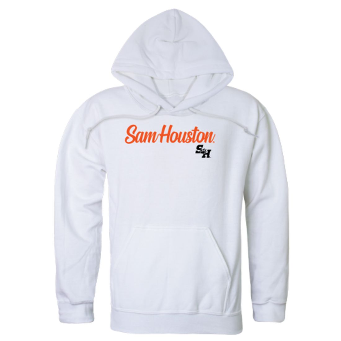 Sam Houston State University Bearkat Mens Script Hoodie Sweatshirt Black-Campus-Wardrobe