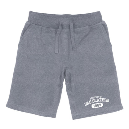 UAB University of Alabama at Birmingham Blazers Property Fleece Drawstring Shorts-Campus-Wardrobe