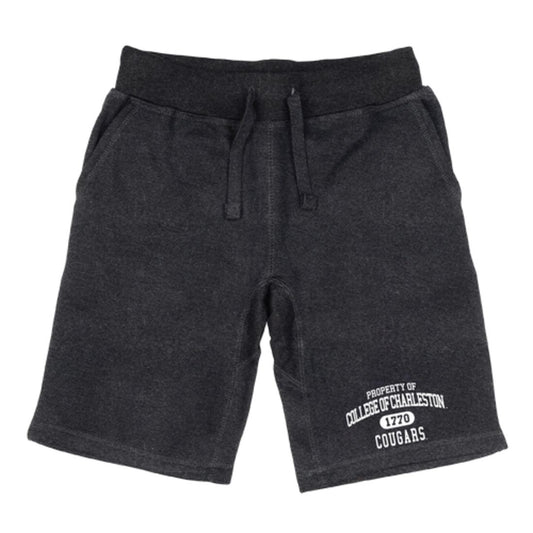 COFC College of Charleston Cougars Property Fleece Drawstring Shorts-Campus-Wardrobe