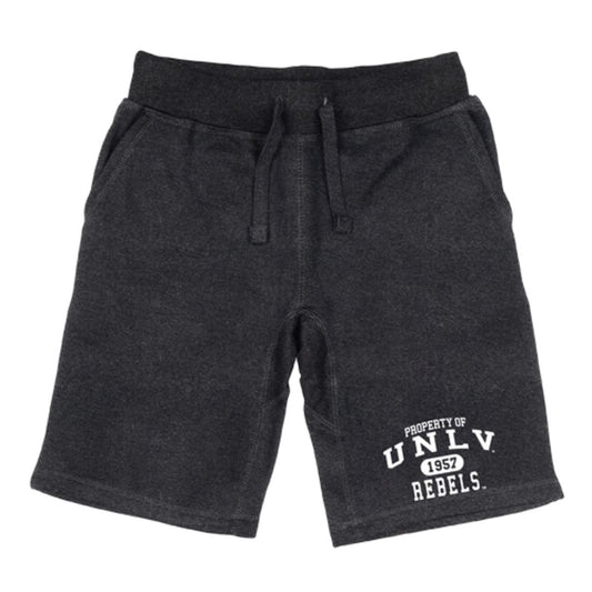 UNLV University of Nevada Las Vegas Rebels Property Fleece Drawstring Shorts-Campus-Wardrobe