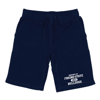 Fresno State University Bulldogs Property Fleece Drawstring Shorts-Campus-Wardrobe