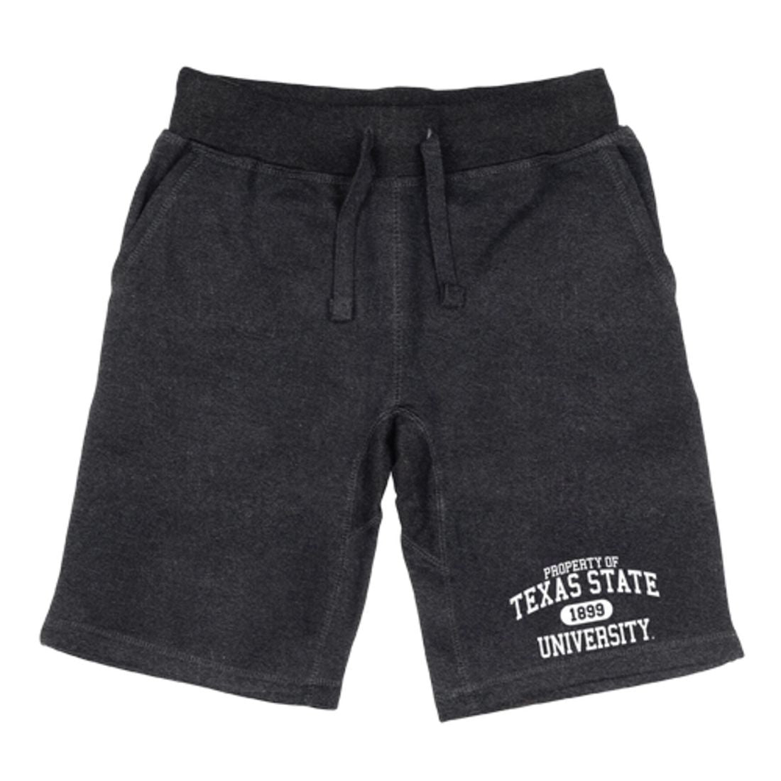 Texas State University Bobcats Property Fleece Drawstring Shorts-Campus-Wardrobe
