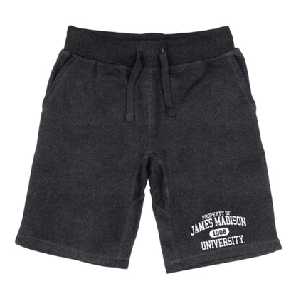JMU James Madison University Dukes Property Fleece Drawstring Shorts-Campus-Wardrobe