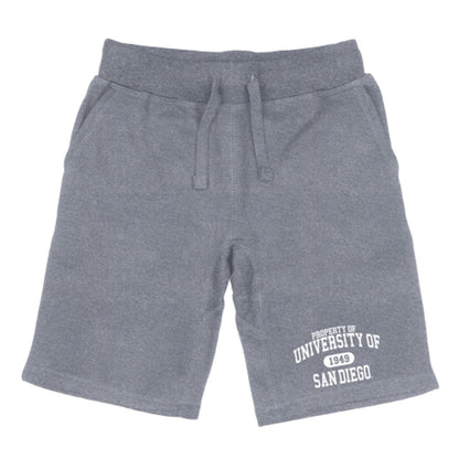 USD University of San Diego Toreros Property Fleece Drawstring Shorts-Campus-Wardrobe