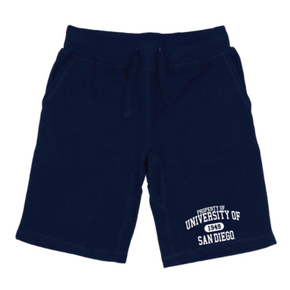 USD University of San Diego Toreros Property Fleece Drawstring Shorts-Campus-Wardrobe