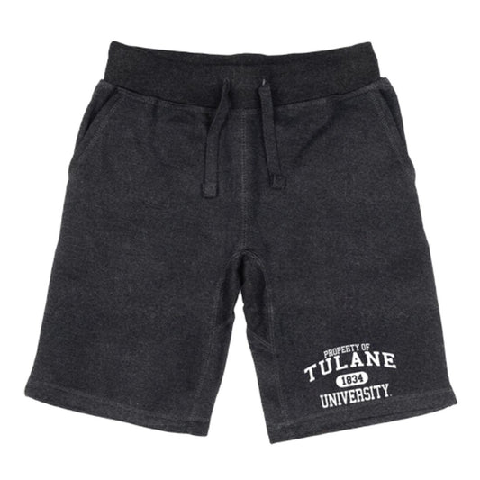 Tulane University Green Waves Property Fleece Drawstring Shorts-Campus-Wardrobe