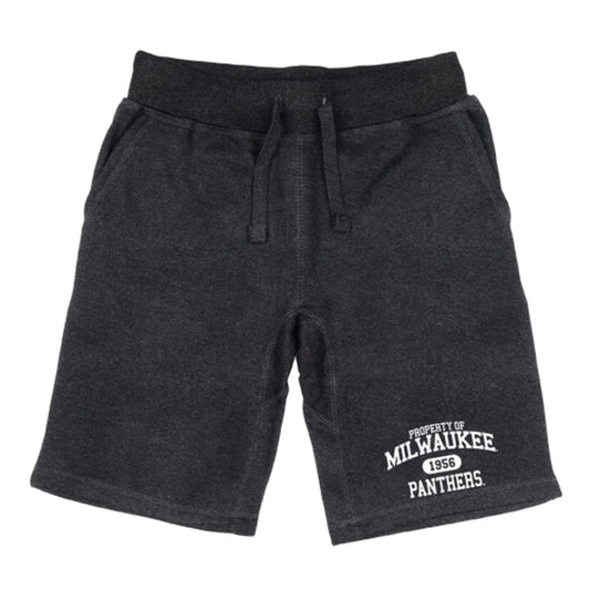 UW University of Wisconsin Milwaukee Panthers Property Fleece Drawstring Shorts-Campus-Wardrobe