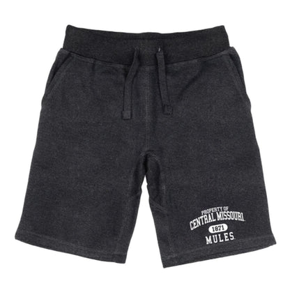 UCM University of Central Missouri Mules Property Fleece Drawstring Shorts-Campus-Wardrobe