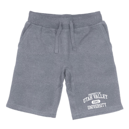 UVU Utah Valley University Wolverines Property Fleece Drawstring Shorts-Campus-Wardrobe