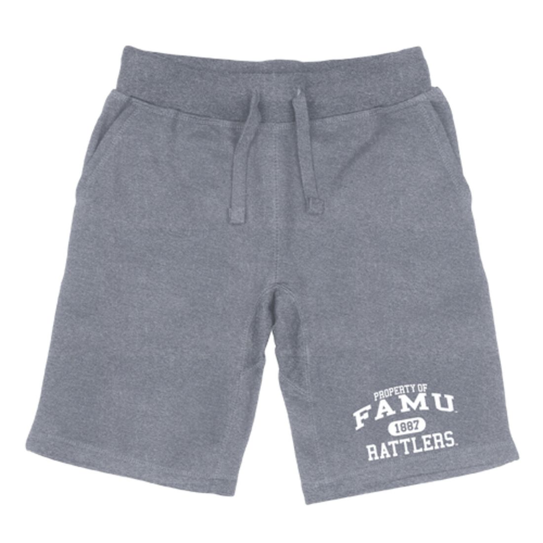 FAMU Florida A&M University Rattlers Property Fleece Drawstring Shorts-Campus-Wardrobe