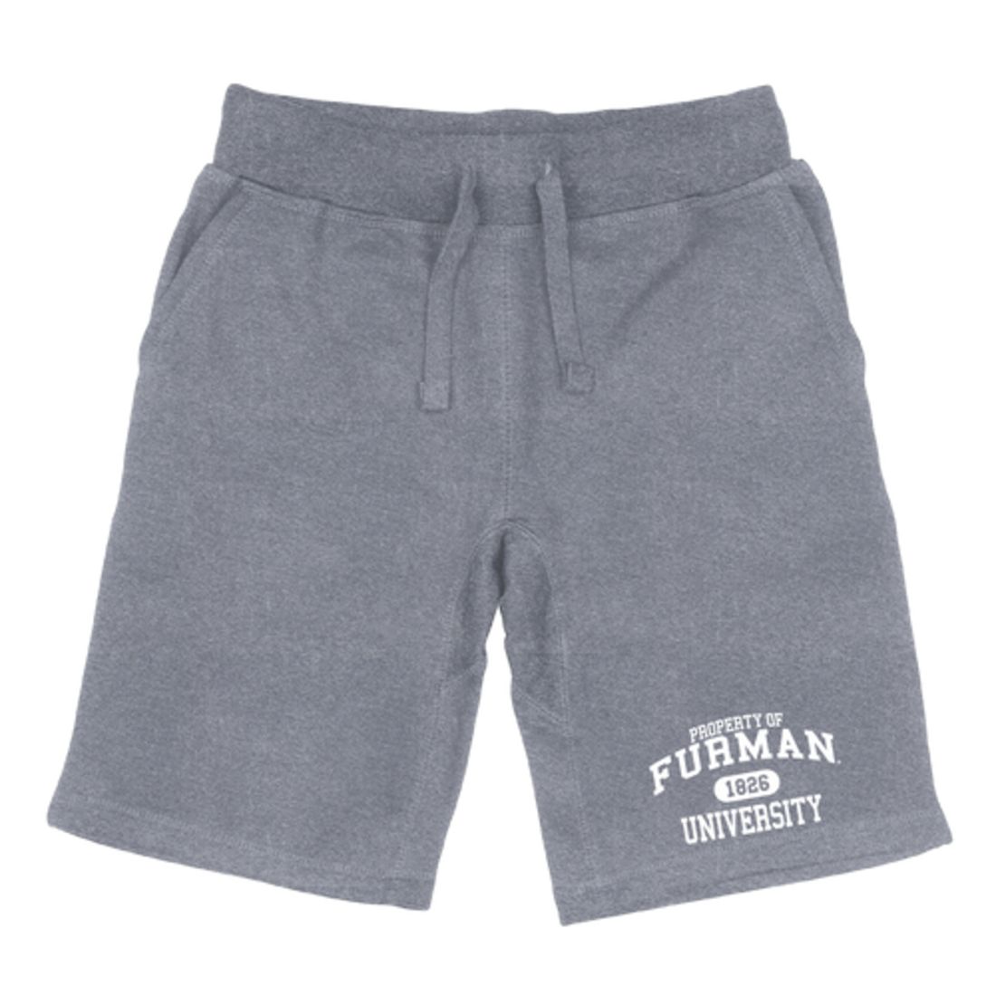 Furman University Paladins Property Fleece Drawstring Shorts-Campus-Wardrobe