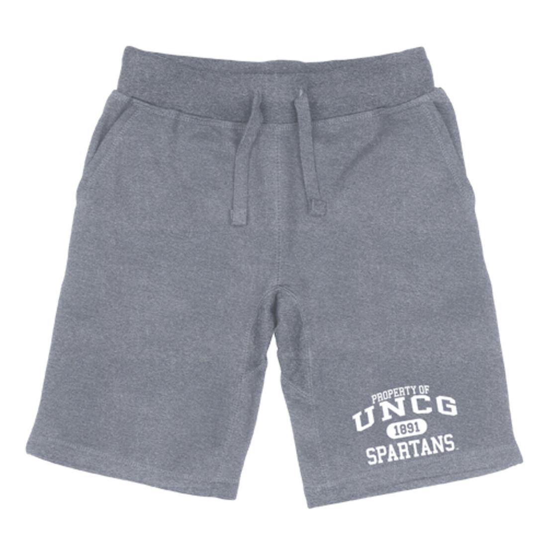 UNCG University of North Carolina at Greensboro Spartans Property Fleece Drawstring Shorts-Campus-Wardrobe