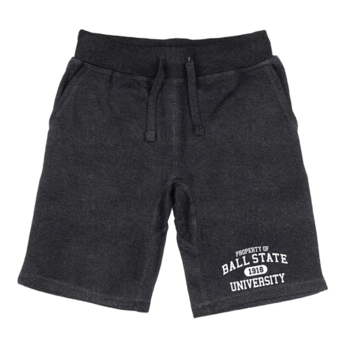 BSU Ball State University Cardinals Property Fleece Drawstring Shorts-Campus-Wardrobe