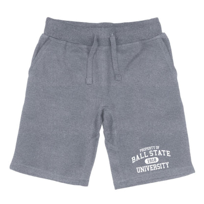 BSU Ball State University Cardinals Property Fleece Drawstring Shorts-Campus-Wardrobe