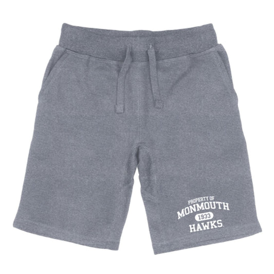 Monmouth University Hawks Property Fleece Drawstring Shorts-Campus-Wardrobe