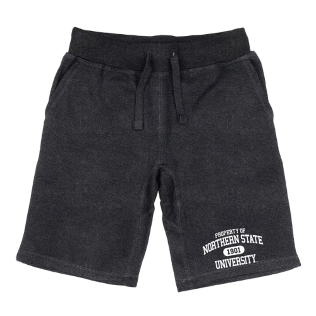 NSU Northern State University Wolves Property Fleece Drawstring Shorts-Campus-Wardrobe