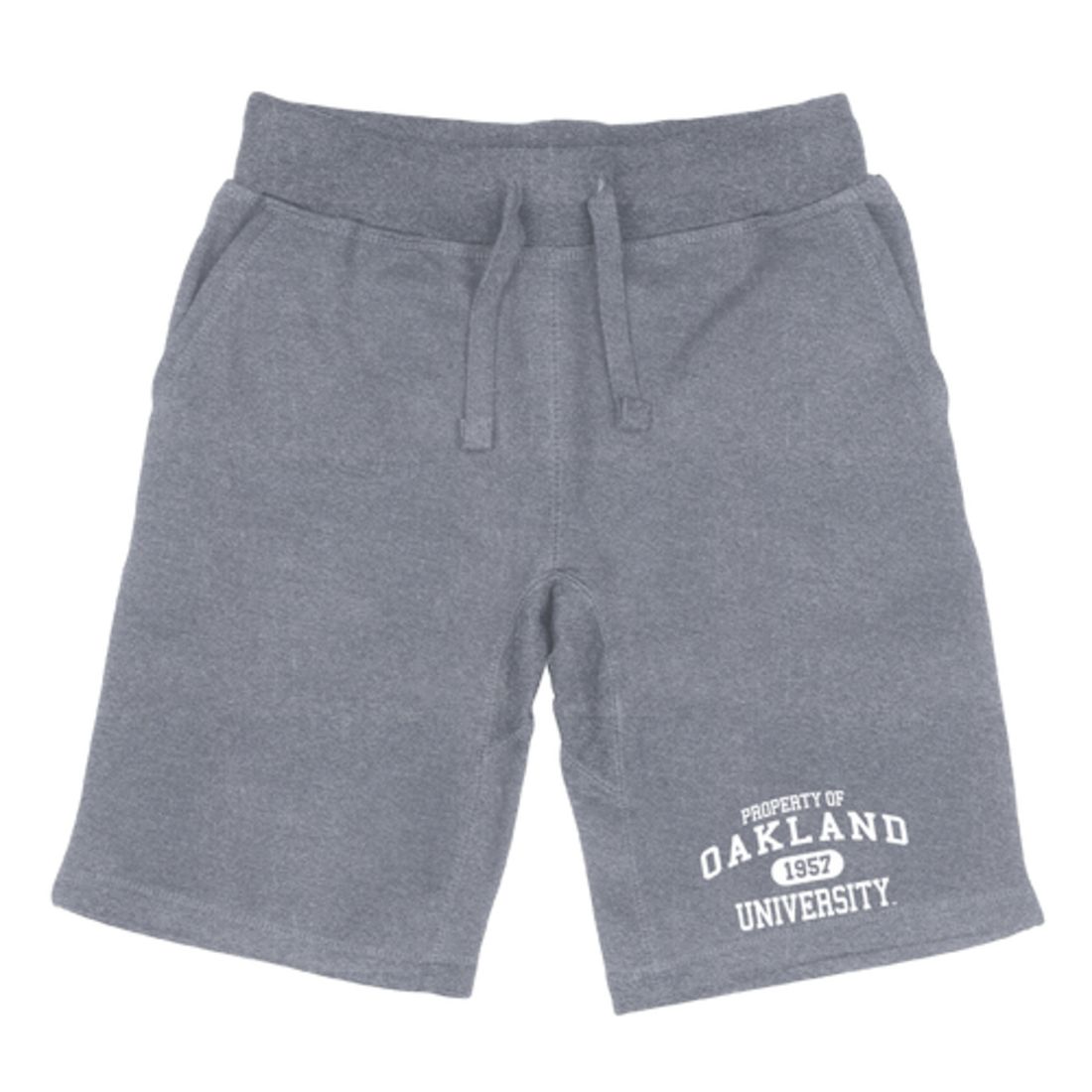 Oakland University Golden Grizzlies Property Fleece Drawstring Shorts-Campus-Wardrobe