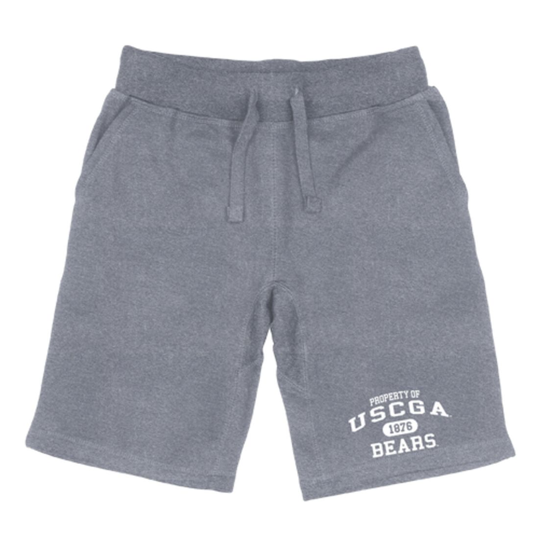 USCGA United States Coast Guard Academy Bears Property Fleece Drawstring Shorts-Campus-Wardrobe