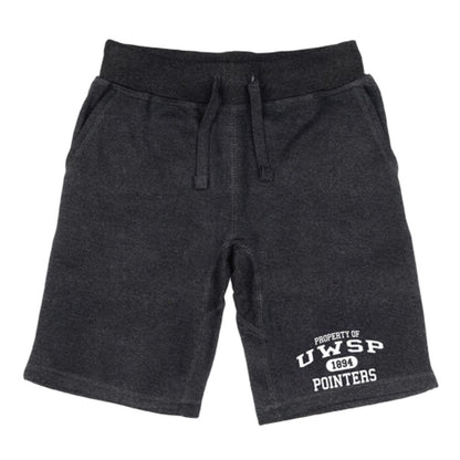 UWSP University of Wisconsin Stevens Point Pointers Property Fleece Drawstring Shorts-Campus-Wardrobe