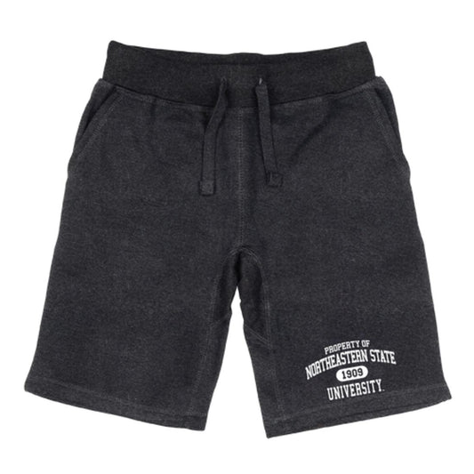 NSU Northeastern State University RiverHawks Property Fleece Drawstring Shorts-Campus-Wardrobe