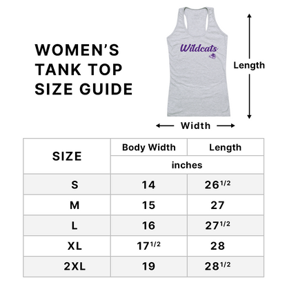 Womens Tank Top Size Chart
