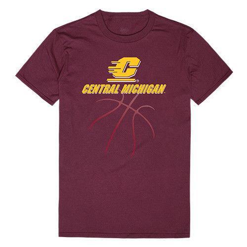 Cmu Central Michigan University Chippewas NCAA Basketball Tee T-Shirt-Campus-Wardrobe