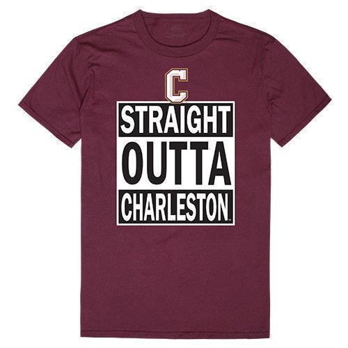 College Of Charleston Cougars NCAA Straight Outta T-Shirt-Campus-Wardrobe