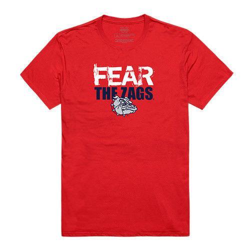 Gonzaga University Bulldogs NCAA Fear Tee T-Shirt-Campus-Wardrobe